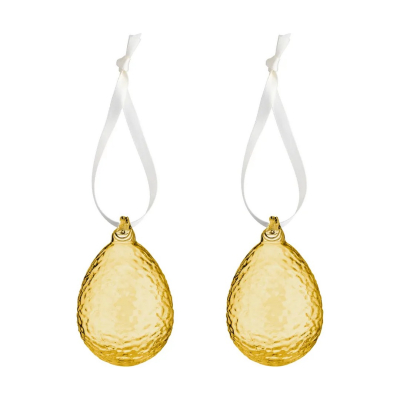 Skleněná velikonoční vajíčka Gry Honey - set 2 ks                    