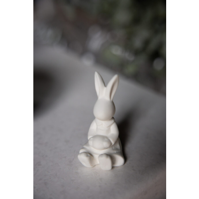                             Velikonoční dekorace zajíček Signe White 8 cm                        