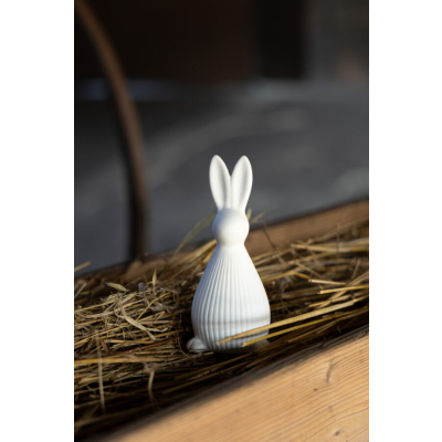 Velikonoční dekorace zajíček Selma White 16 cm                    