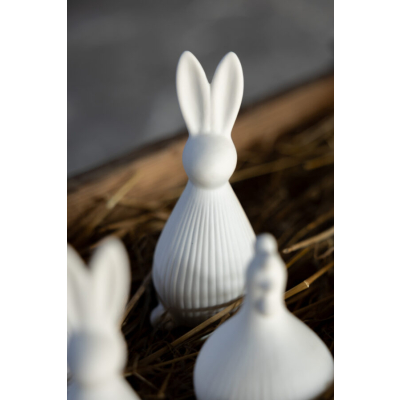                             Velikonoční dekorace zajíček Selma White 16 cm                        