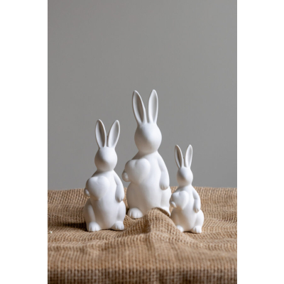                             Velikonoční dekorace zajíček Olivia White 20 cm                        