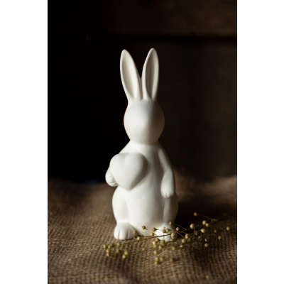 Velikonoční dekorace zajíček Olivia White 20 cm                    