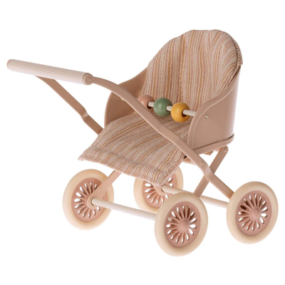 Kočárek pro myšky Maileg Baby Rose                    