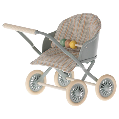 Kočárek pro myšky Maileg Baby Blue                    