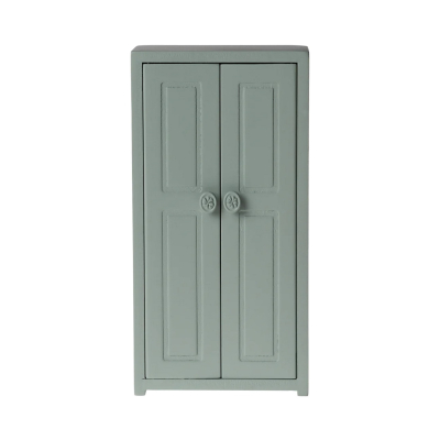                             Dřevěná šatní skříň pro myšky Maileg Soft Blue                        
