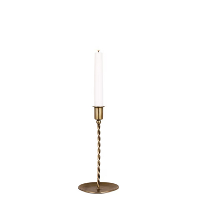                             Kovový svícen Estelle Antique Brass 22 cm                        
