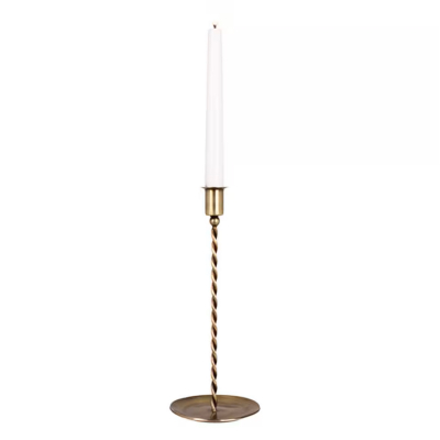                             Kovový svícen Estelle Antique Brass 27 cm                        