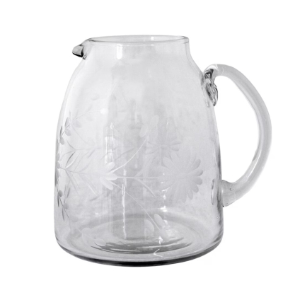 Skleněný džbán Etched Floral 1,8 l                    