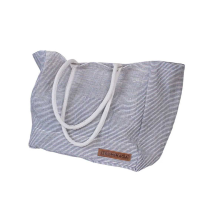                             Plážová taška Ester Jute Blue White                        