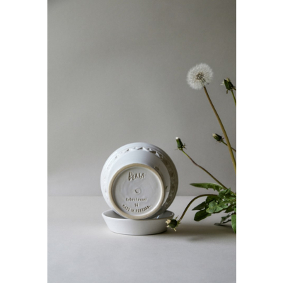                             Květináč Kobenhavner glazovaný White 14 cm                        