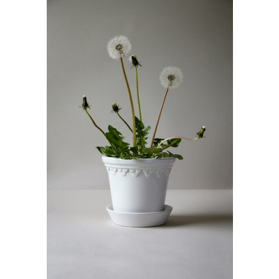                             Květináč Kobenhavner glazovaný White 16 cm                        