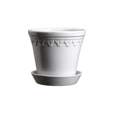 Květináč Kobenhavner glazovaný White 18 cm                    