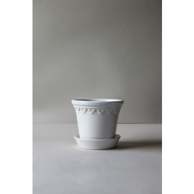                             Květináč Kobenhavner glazovaný White 18 cm                        