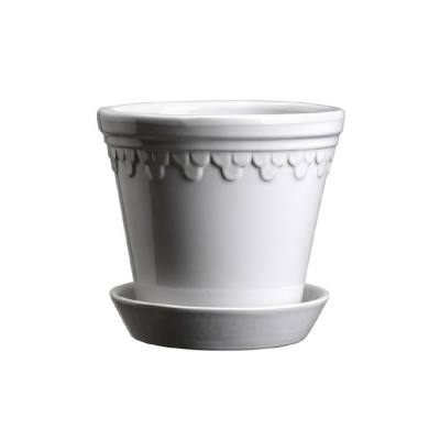 Květináč Kobenhavner glazovaný White 21 cm                    