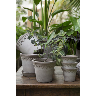                            Květináč Kobenhavner s podmiskou Raw Grey 16 cm                        