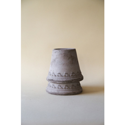                             Květináč Kobenhavner s podmiskou Raw Grey 18 cm                        