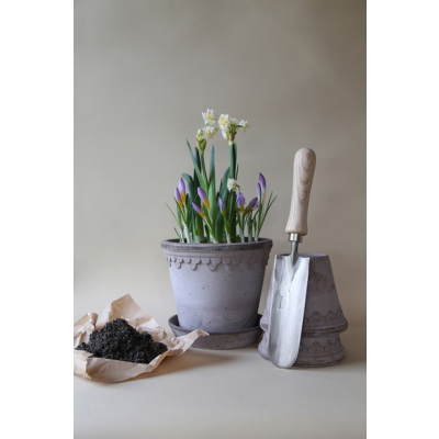                             Květináč Kobenhavner s podmiskou Raw Grey 18 cm                        