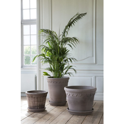                             Květináč Kobenhavner s podmiskou Raw Grey 25 cm                        