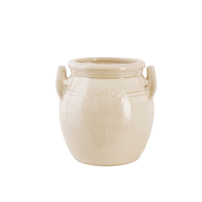 Kameninový květináč Brobacka Cream High 17x17 cm                    