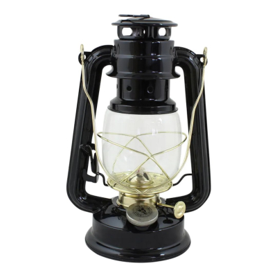 Petrolejová lampa Hurricane Black Brass 24 cm                    