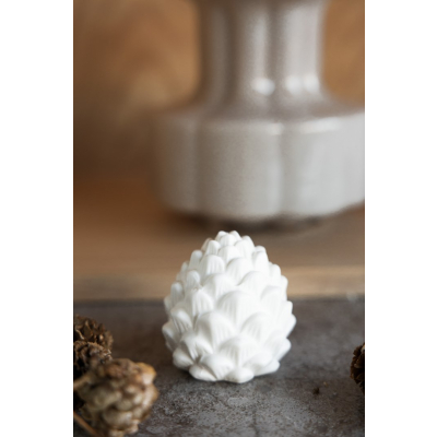 Keramická dekorace šiška Berghamn White 6 cm                    