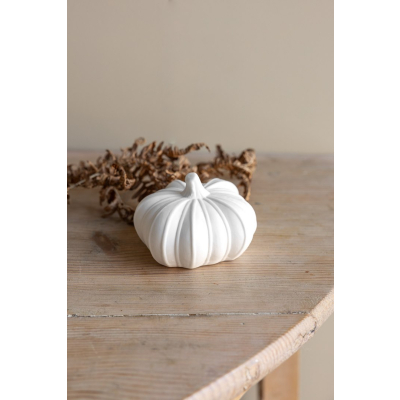Podzimní dekorace dýně Hovsjö White 11 cm                    