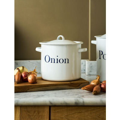 Smaltovaná dóza na cibuli Onion White                    