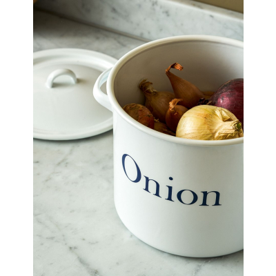                             Smaltovaná dóza na cibuli Onion White                        