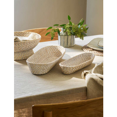 Ratanové oválné tácy Wittering - set 2 ks                    