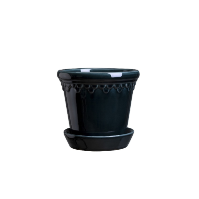 Květináč Kobenhavner glazovaný Petrol Blue 14 cm                    