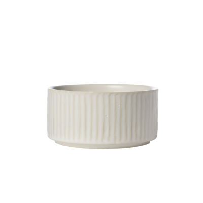 Keramická miska Ribbed Natural White 12 cm                    