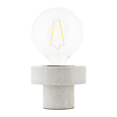                             Mramorová stolní lampa Pin bílá                        