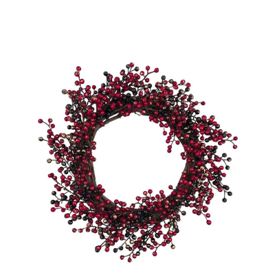 Vánoční věnec Winter Berry Red 50 cm                    