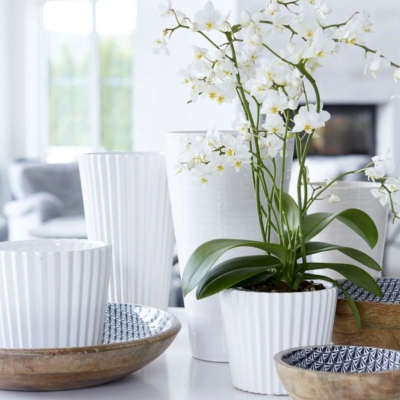                             Květináč Viveka White 14 cm                        