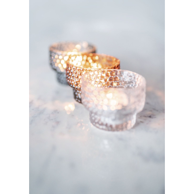                             Skleněný svícen Dotti Clear 6 cm                        