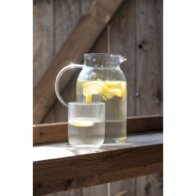                             Sklenice Evie Ripple Clear 10 cm                        