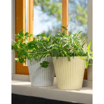                             Obal na kvetináč Yodit Stripes White 12,5 cm                        