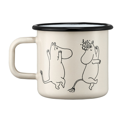                             Smaltovaný plecháček Moomin Hug bílý 3,7 dl                        