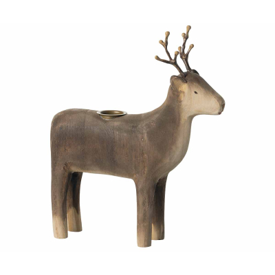                             Vánoční dřevěný svícen Reindeer Large                        