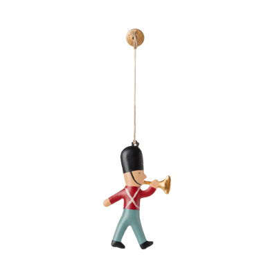 Vánoční plechová ozdoba Guard Trumpet                    