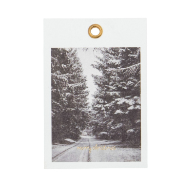                             Jmenovky na dárky White Winter - 12 ks                        