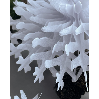                             Vánoční papírová dekorace Fold White 45 cm                        