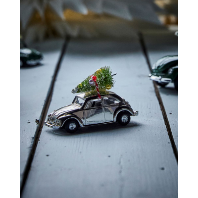                             Vánoční autíčko Xmas Car Mini Silver                        