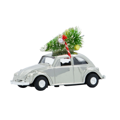 Vánoční autíčko Xmas Car Mini Silver                    
