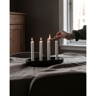                             Adventní keramický svícen Gröndal Black                        