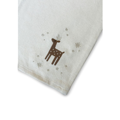                             Vánoční utěrka Reindeer Cream 70x50 cm                        