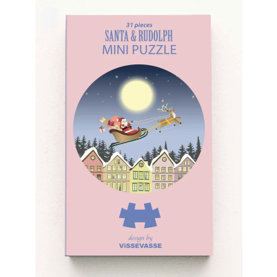                             Mini puzzle Santa and Rudolph 31 dílků                        