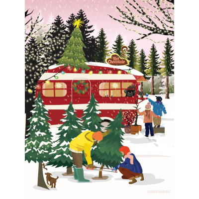                             Vánoční přání Christmas Caravan                        