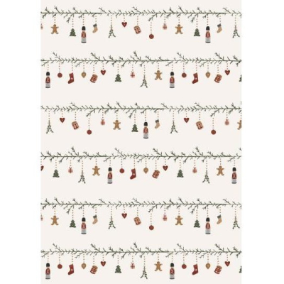 Dárkový balící papír Christmas Garlands 5 m                    