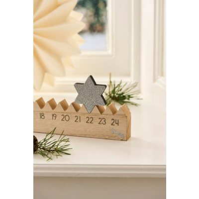 Adventní kalendář Silver Star 50 cm                    